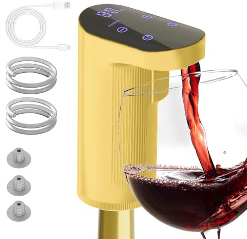 Decanter elettrico per vino, aeratore, dosatore per whisky, quantità regolabile, pompa per liquori, regalo di compleanno per uomini, donne, mamma, papà, fratello, marito, divertente, unico per lui