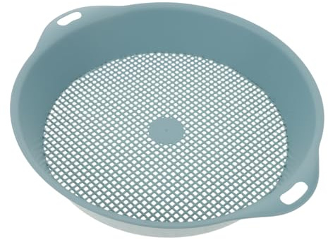 BAZEITFLOW Setaccio per Terriccio da Giardino con Rete Sfera in Plastica Resistente per Filtraggio Compost Sabbia e Piccoli Sassi Strumento Ergonomico per Aiuole e Orto di Ogni Dimensione