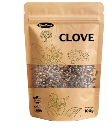 Reva Foods Clove Whole | Pure Sri Lankan Cloves | Warm & Aromatic | Perfect for Baking, Tea, Mulled wine, meats, stews & Seasoning 100g