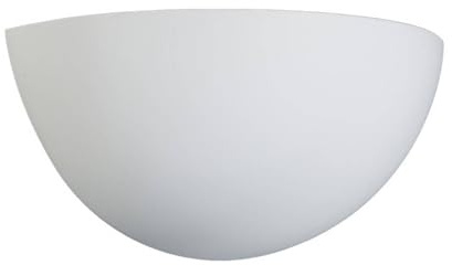 Lindby Wall Light 'Pascali' Modern Dimmable White Plaster/Clay 1 Light Source E14 Living Room Dining Room Office 28 cm (W) x 13 cm (H)
