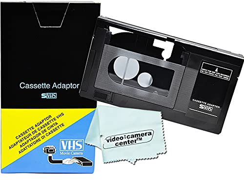 Motorized VHS-C Cassette Adapter For JVC C-P7U CP6BKU C-P6U,Panasonic PV-P1,RCA VCA115 + 1 VCC113 Micro-Fiber Cloth™