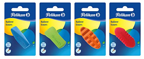 Pelikan 622613 Design-Softradierer, 4 Verschiedene Farben und Formen - Keine Auswahl möglich!, 1 Stück