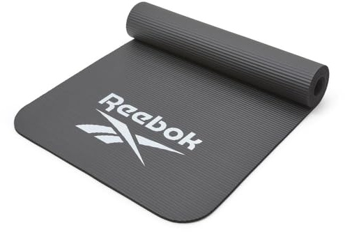 Reebok Training Mat, Tappetino da Allenamento, Unisex Adulto, Nero, 7 mm