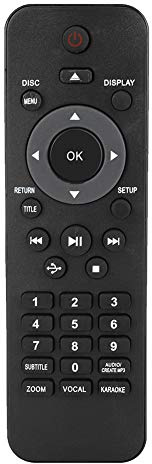Garsent Télécommande DVD, Télécommande Lecteur DVD Universelle de Remplacement pour DVP5982C1 / 37B DVP3350K.
