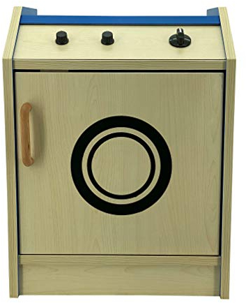 Sweety Toys 12329 Kinder Waschmaschine Spielzeug aus Holz BLAU