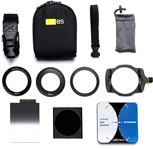 LEE Develop Kit Filterset 85 mm - Hochwertiges Filterhalter-Set mit Adaptern, ND und GND-Filter