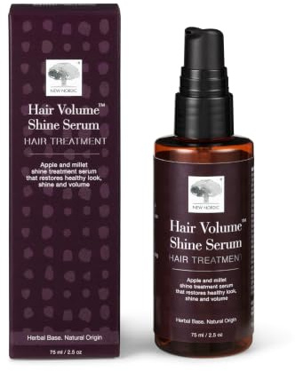 New Nordic Hair Volume Shine Serum 75ml - Restore Healthy Looking Hair - Provides Shine and Volume - Hair Serum for Women and Men