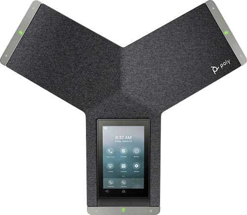 Poly - Trio C60 IP Conference Phone (Polycom) - Smart Conference Phone for Any Meeting Space - 5 Color Touch Display - Works with Teams, Zoom & More (Renewed)
