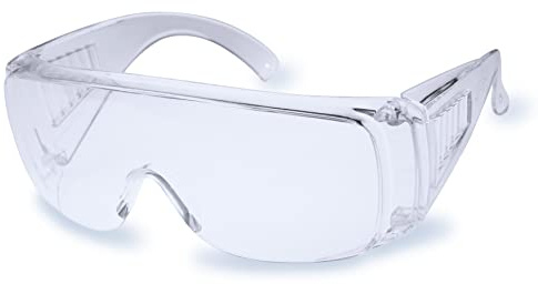RODOPI ProLense-Protect Schutzbrille für Brillenträger Sicherheitsbrille klar EN 166 1F Arbeitsschutzbrille Baustelle Labor Überbrille Arbeit ANSI Z87.1 (24)