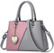 FOLOVEYA Elégant Sac à Main Femme Pendentif Coeur Sac Fourre Tout Sac Dames PU Cuir Sac à Bandoulière Ville Sacs Portés Epaule Sac Tote Travail Achats Fête Voyage Sac Messager Gris Rose A