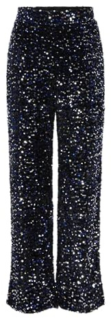PCKAM HW Wide Pant BC, Svart/detalj: bellweather sequins, M