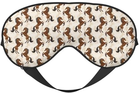 Klassische Stehende Pferde-Schlafmaske, Augenmasken zum Schlafen, doppelseitig, Schlafmasken für Damen und Herren, Verdunkelungs-Augenabdeckungen zum Schlafen, Reisen