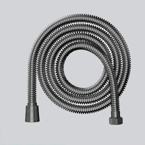 1,5 m/2 m antik/gold/schwarz/grau Brauseschlauch, langer Badezimmer-Duschwasserschlauch, Verlängerungsrohr, Sanitärrohr-grau-150 cm