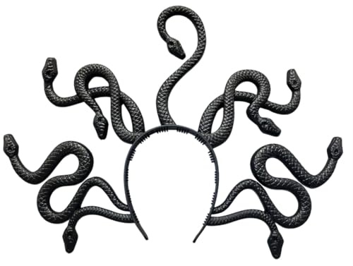 MIMIKRY Medusa Schlangen Kopfschmuck für Erwachsene Kostüm Zubehör Tiara Kopfbügel Haarreif griechische Mythologie