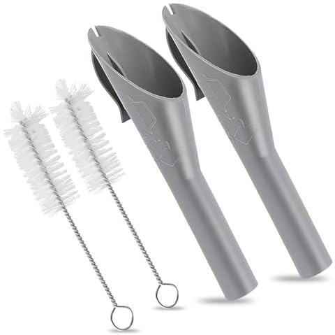2 PCS Petrol Funnel for Car, Portable Fuel Funnel with Filter Diesel Filler Funnels with 2 Brush for 1782177 1833948 2050651 2094164