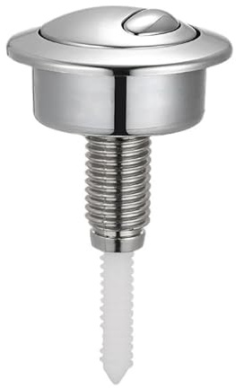 Chrome Dual Flush Push Button Compatible Replacement for Twyford, Siamp Optima 49 Toilet Cistern Flush Valve