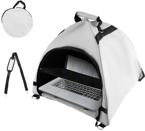lasuroa Tenda Laptop, Parasole Portatile Computer e Schermo Pieghevole la Privacy Accessori Impermeabili per Laptop per Viaggi di Lavoro All'aperto