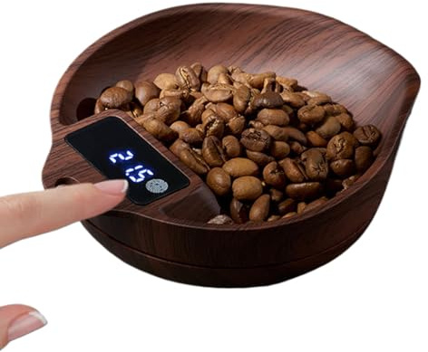 FmtwPhn Kaffee Waage - 0.1g Präzision Küchenwaage Wiederaufladbar,1 kg Hochpräzise Küchenwaage Für Tee Kaffee Mehl Dressings Gewürze,Für Geschäft Büro Café Theke Wohnung