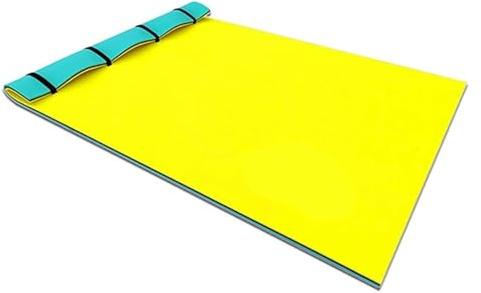 Flytande vattendyna, poolfilt, vattenflytande säng, flytande skumdyna for vattenrekreation avkoppling i poolstrand sjö(1.8mx1.2mx3.3cm)