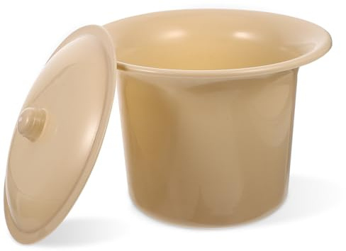 YARNOW Pot de Chambre Épais avec Couvercle en Pp pour Adultes et Garçon et Filles, Résistant et Facile à Nettoyer, pour Usage Familial Nocturne