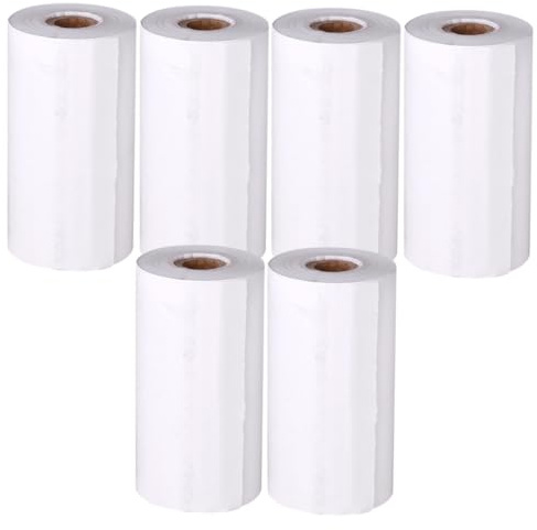 Mobestech 6 Rolls Thermal Printer Paper for Instant Camera ’s Photo Transfer Paper Refill Compatible Accessory for Instant Camera Printing