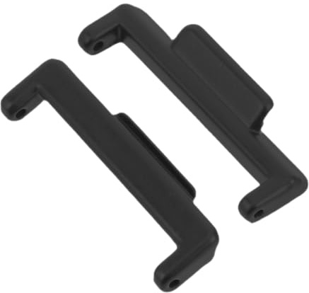 HOODANCOS Accessoires pour bracelets de montre, adaptateur compatible en métal noir, lot de 2, assemblage facile, connexion sécurisée, pour Watch FIT 2, DIY