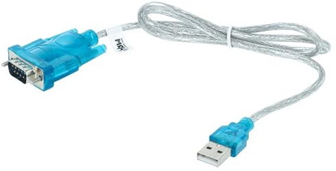 vhbw USB 2.0 auf Seriell Adapter für Desktopcomputer | Laptop - USB-RS232 Adapterkabel, 80 cm