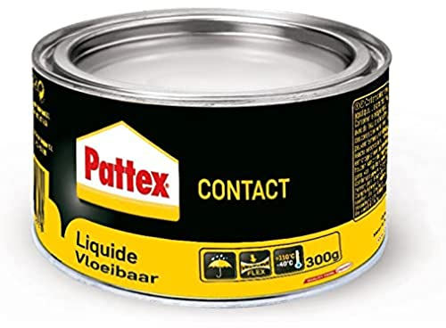 Pattex Colle contact liquide type néoprène - idéal pour l'assemblage et le placage sur tout type de matériaux - Peut être appliqué au pistolet - 300 g