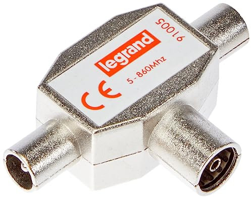 Legrand - Répartiteur TV 1 entrée femelle et 2 sorties mâles Ø9,52mm
