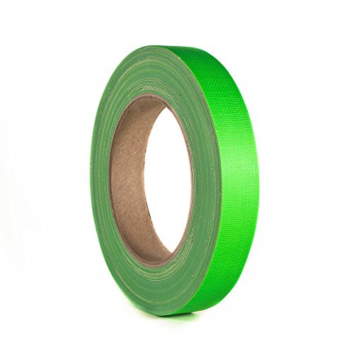 Defender 58064NGRN - Nastro adesivo gaffer, verde neon, 19 mm x 25 m