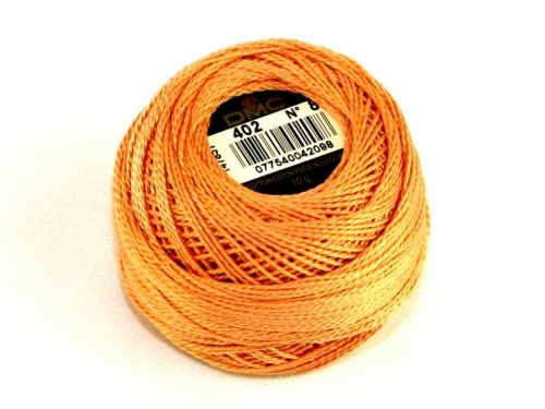 402 Perlgarn von DMC, Baumwolle, Größe 8, 10 g pro Knäuel