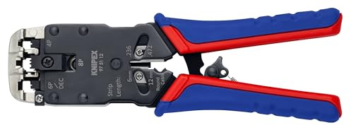 KNIPEX Pinza crimpatrice per spine occidentali, impugnatura in plastica, 20,3 cm