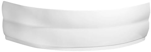 ALEXANDRA - Vasca angolare 140 x 140 x 42 cm, con grembiule, scarico e piedini per vasca