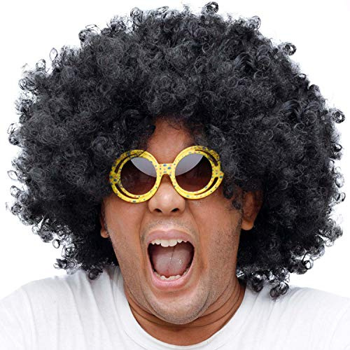Afroperücke Mega Rasta Afro Perücke für Party Karneval und als Kostüm - XXL Volumen!
