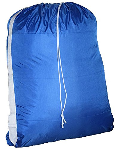 Keeble Outlets Laundry Bag | 30 * 40 XL Laundry Basket | 100% Nylon Laundry Hamper | Blue Cruise Ship Essentials | Pack of 1 Organizer for Room Organization | Travel-Friendly