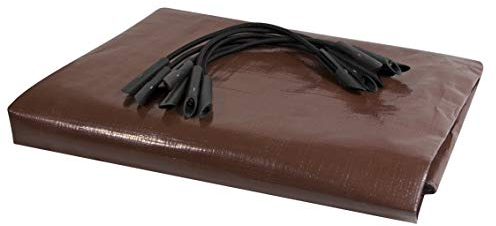 Windhager Balkon-Abdeckung Copertura, Telo Protettivo per Balcone, Protezione per ringhiere in Legno, 0,8 x 5 m, 210 g/m2, Marrone, 07047