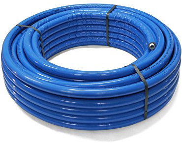 Pipetec Aluverbundrohr Aluminium Mehrschichtverbundrohr 16x2 mm 6mm blau 50m Isolierung PEX Mehrschicht-Verbundrohr MV-Rohr Mehrschichtrohr Heizung Wasser | 5 schichtiges Kunststoff Metal Verbundrohr, Dauerbelastbarkeit von 10 bar bei 70°C für 50 Jahre