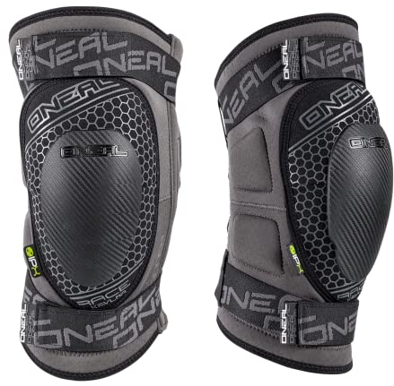 O'NEAL | Protezioni per il ginocchio | Motocross MTB | Cerniera flessibile, protezione IPX® per una forte protezione, materiale traspirante | Sinner Race Kevlar | Adulto | Grigio | Taglia S
