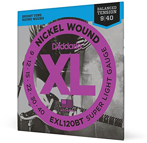 D'Addario XL Nickel EXL120BT E-Gitarrensaiten Balanced 09-40