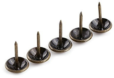 Legno Decorativo Tack Stud 100pz Chiodi Per Tappezzeria Bronzo Antico Tappezzeria Nail Per La Casa Decoro Di Mobili (Size : Type2-green Bronze)