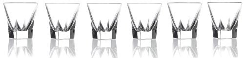 Lorenzo Fusion Collection RCR Cristal Verres à liqueur, Lot de 6