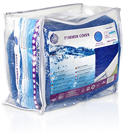 Gre CPROV600 - Cobertor de Verano para Piscina en Forma de Ocho de 640 x 390 cms, Color Azul