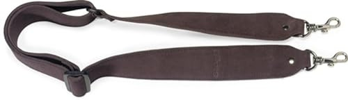Stagg 22440 Wildleder-Banjogurt (verstellbar, 2x Karabinerhaken, Breite: 5 cm) dunkelbraun