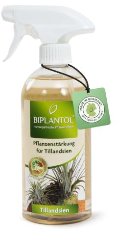 BIPLANTOL® Tillandsien Spray 500ml – Bio Pflegespray für Tillandsien & Bromelien – Fördert Vitalität & Blühfreude – Ideal für Luftpflanzen – Blattpflege ohne Kalkflecken – Made in Germany