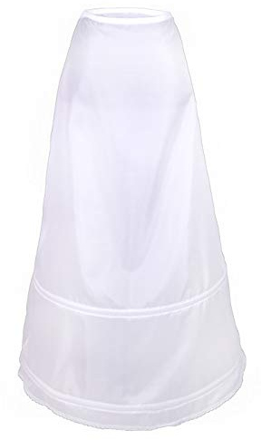 Flora 2 Hoop A-line Slight Full Skirt Bridal Wedding Prom Petticoat
