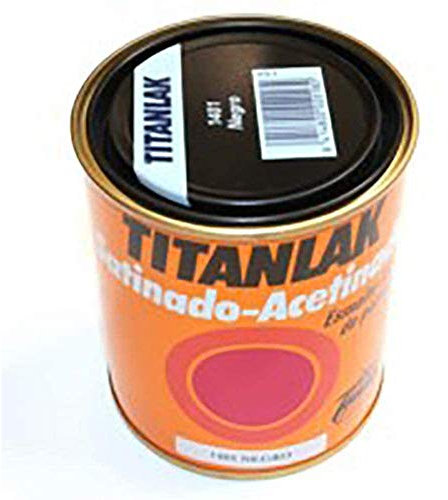 Titanlak Esmalte Laca sintética Satinado Negro 375 ml