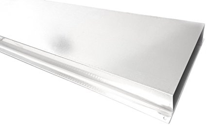 Canal Plano Para VMC autorregulable wahlweise con refuerzo de Barra de fijación y l: 1000 B: 100 140 180 220 300 mm acero galvanizado para campana Adecuado