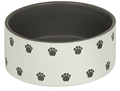 Nobby Ciotola in Ceramica per Cani PATA Grigio Crema Ø 18 x 7 cm/1,10 l