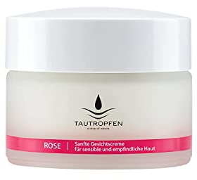 TAUTROPFEN Naturkosmetik, Rose, Sanfte Gesichtscreme für sensible und empfindliche Haut, 50 ml