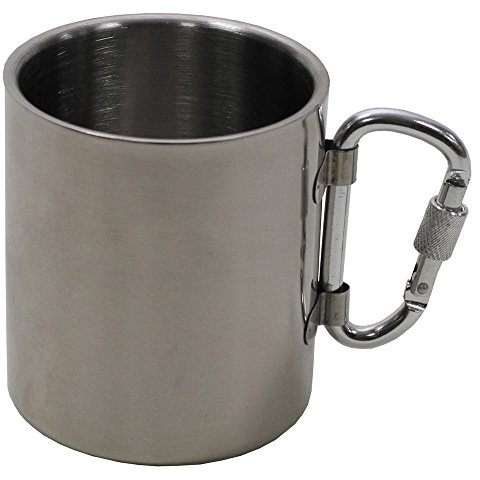 Fox Outdoor Stainless Steel Double-Walled Cup Drinking Outdoor Camping Carabiner